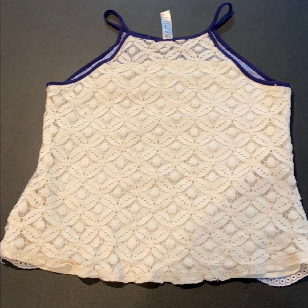 Beauties blue tank top size large - Picture 5 of 5